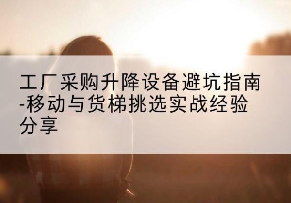 阿瓦提移动式升降机怎么选-工厂采购升降设备避坑指南-移动与货梯挑选实战经验分享